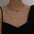 fashion thick necklace simple multilayer copper necklacepicture6
